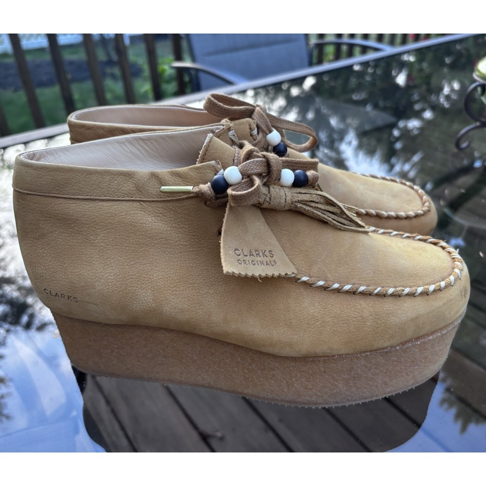 NWOB Clarks‎ Originals Wallabee Elevated Oakmoss Suede Shoes Size 10 New